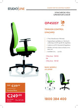 OP Series of Standard VDU and Ergonomic Seating from 149.00 plus vat.