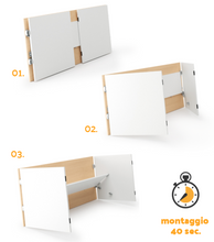 SPEEDY - the Instant desk - unfolds & assembles in 40 seconds - watch video.