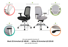 O-Zone Mesh Chair White Livery + 2D Arms