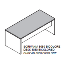 LINUX 8080 Bi-Colour Office Desk - Small > 1200X800