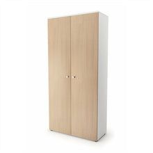 Mini-flat operating cupboard with shelving and doors