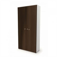 Mini-flat operating cupboard with shelving and doors