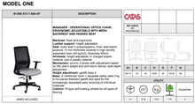 MODEL ONE  - Manager Ergonomic Task Chair