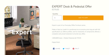 Clearance - Small Office Home Office Desk + Pedestal Offer
