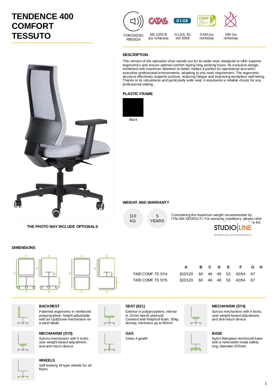 TENDENCE 400 Comfort