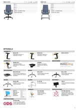 Tendence T900 Fabric EN1335A complete headrest extra