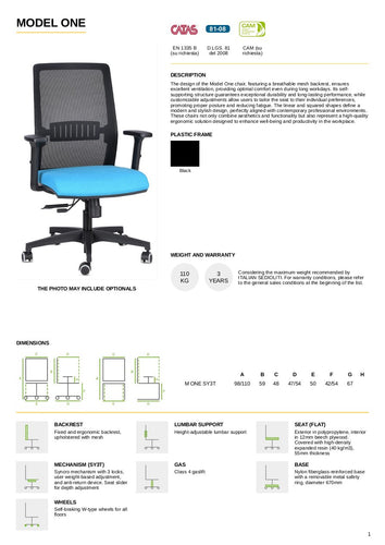 MODEL ONE  - Manager Ergonomic Task Chair