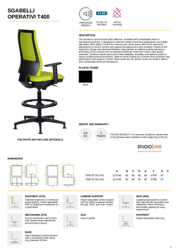 Tendence Draughtsman Chair