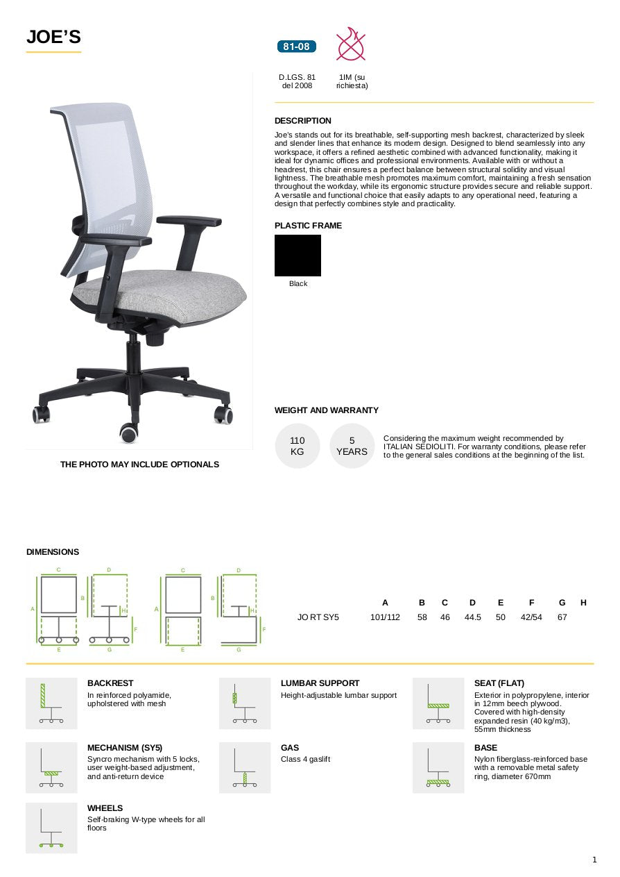 Joes Operative Chair