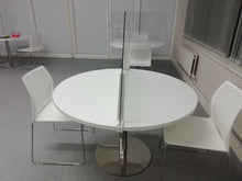 Clearance - 960 Chrome Bistro Chairs Solid Steel Leg and White shell