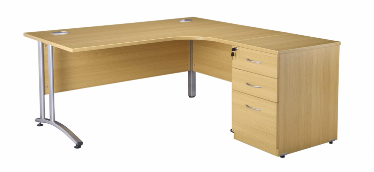 Radial Desk Cantilever 1600 RHS