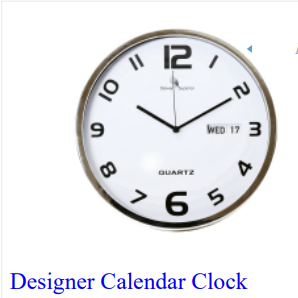 Designer Calendar Clock