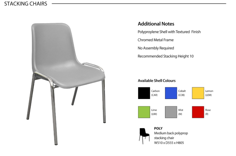 Community/Educational - Standard Polypropylene Chairs